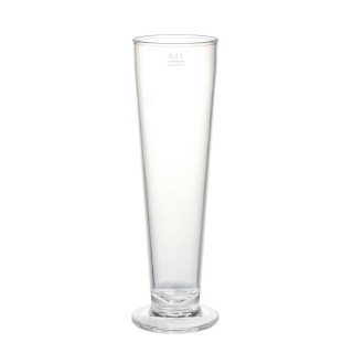 hochwertig Bierkrug 0,4l 12 St glasklare Kunststoff Gläser 